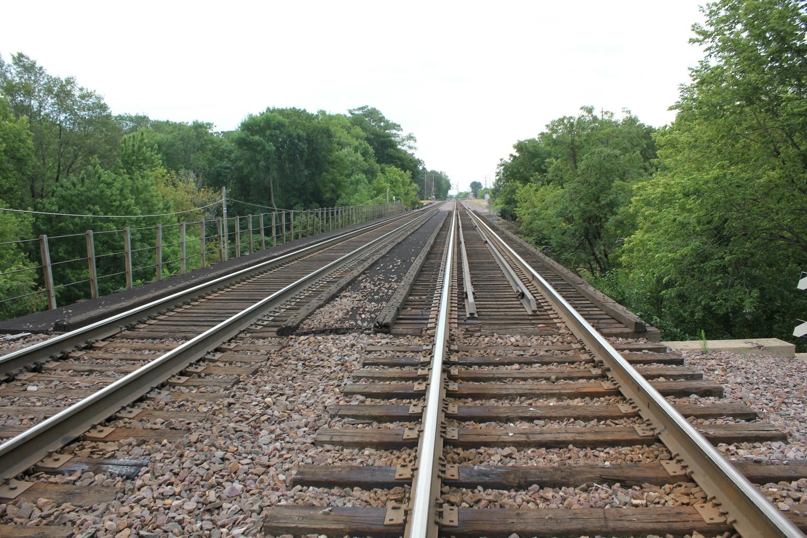 Looking east